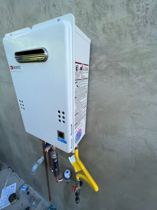 Tankless water heater installation for Newfane homes